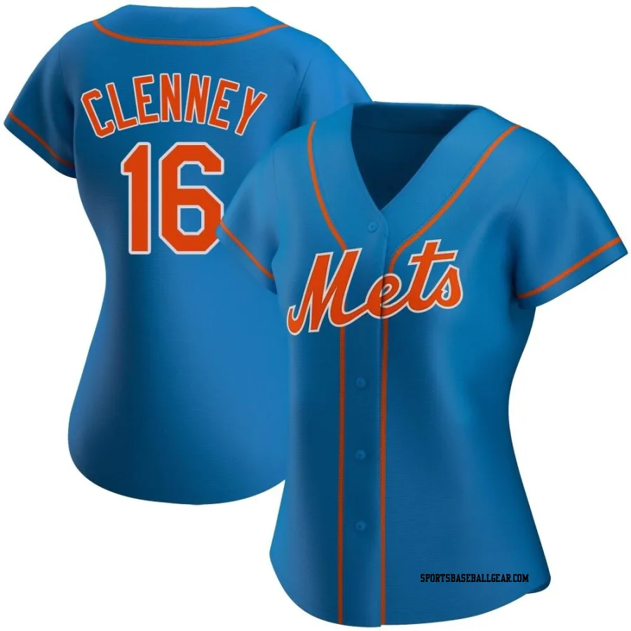 Nolan Clenney Women's New York Mets Royal Replica Alternate Jersey