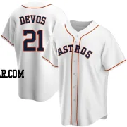 Nolan Devos Men's Houston Astros White Replica Home Jersey