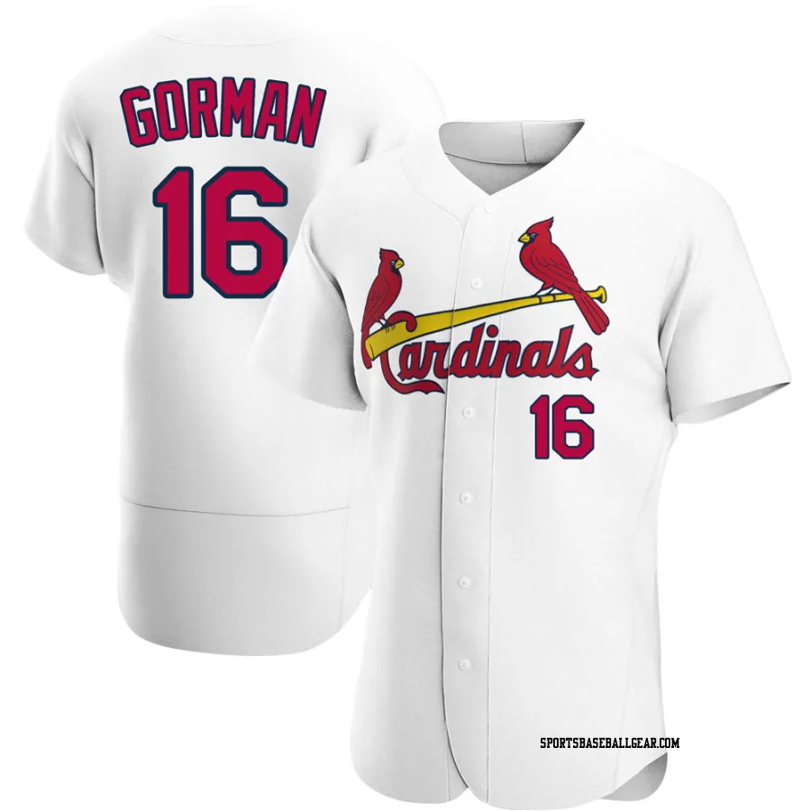 Nolan Gorman Men's St. Louis Cardinals White Authentic Home Jersey