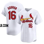 Nolan Gorman Men's St. Louis Cardinals White Limited Home Jersey
