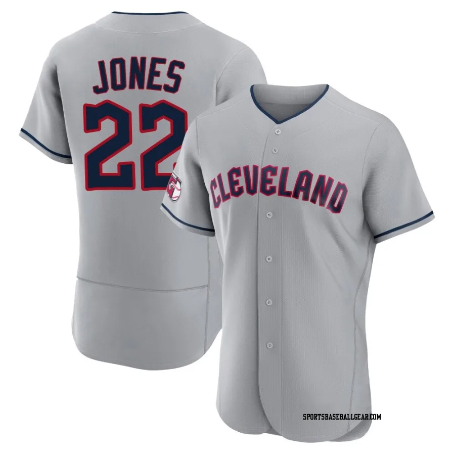 Nolan Jones Men's Cleveland Guardians Gray Authentic Road Jersey