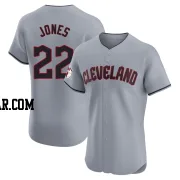 Nolan Jones Men's Cleveland Guardians Gray Elite Road Jersey