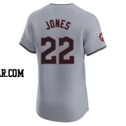 Nolan Jones Men's Cleveland Guardians Gray Elite Road Jersey