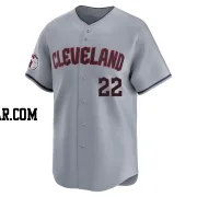 Nolan Jones Men's Cleveland Guardians Gray Limited Road Jersey