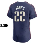 Nolan Jones Men's Cleveland Guardians Navy Elite 2024 City Connect Jersey
