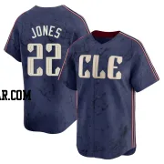Nolan Jones Men's Cleveland Guardians Navy Limited 2024 City Connect Jersey