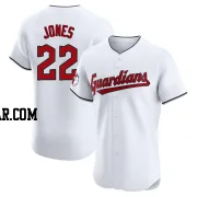 Nolan Jones Men's Cleveland Guardians White Elite Home Jersey