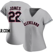 Nolan Jones Women's Cleveland Guardians Gray Replica Road Jersey