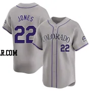 Nolan Jones Youth Colorado Rockies Gray Limited Road Jersey