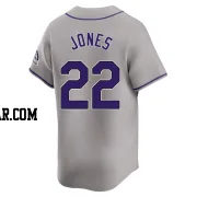 Nolan Jones Youth Colorado Rockies Gray Limited Road Jersey