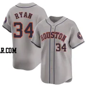 Nolan Ryan Men's Houston Astros Gray Limited Away Jersey