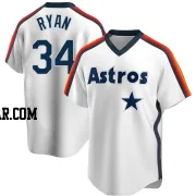 Nolan Ryan Men's Houston Astros White Replica Home Cooperstown Collection Team Jersey