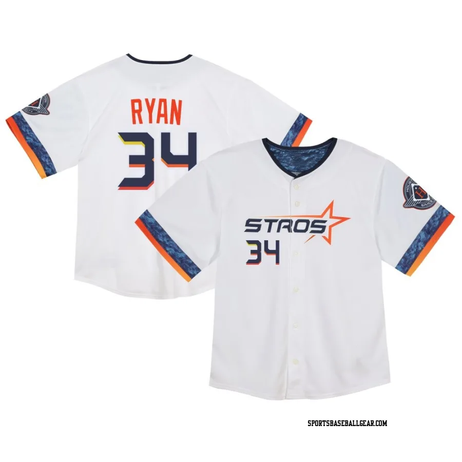 Nolan Ryan Toddler Houston Astros White Limited 2025 City Connect Jersey