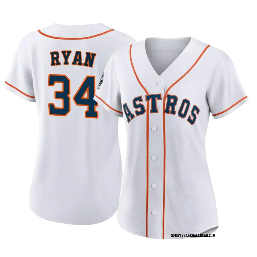 Nolan Ryan Women's Houston Astros White Authentic 2022 World Series Home Jersey