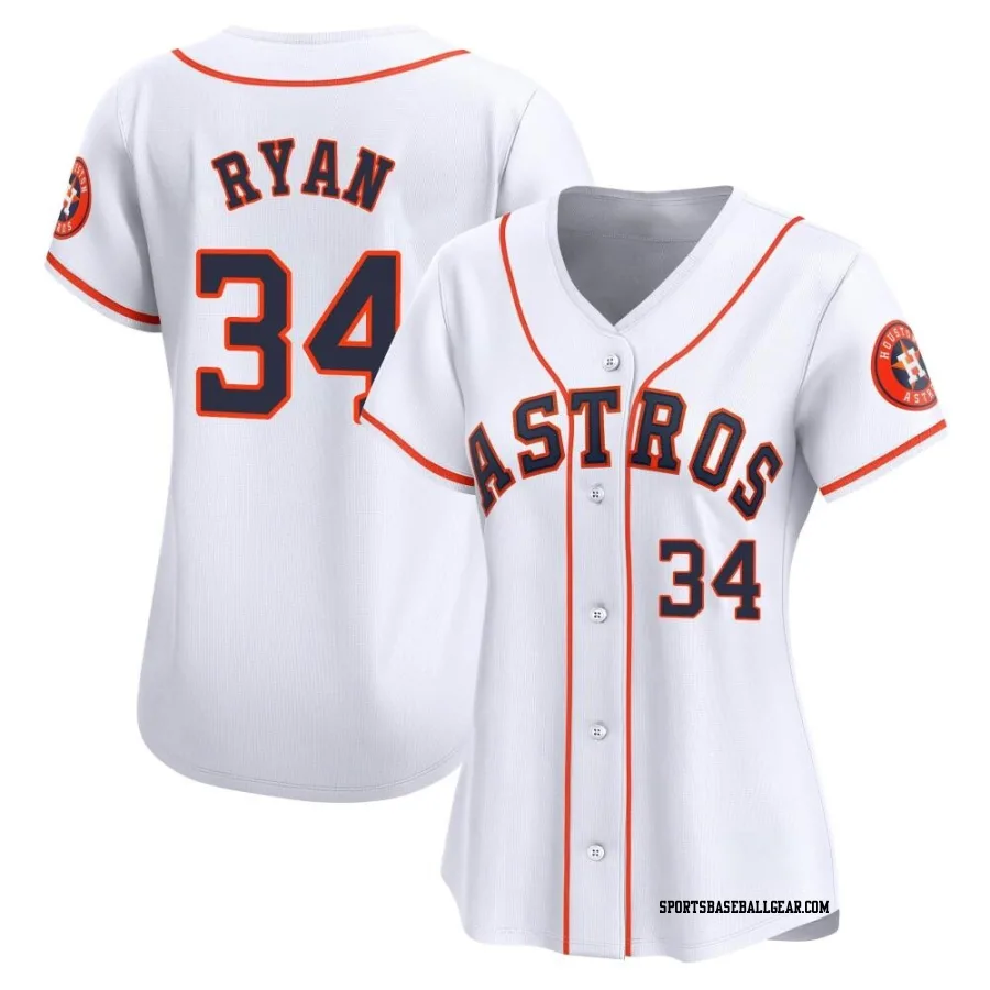 Nolan Ryan Women's Houston Astros White Limited Home Jersey