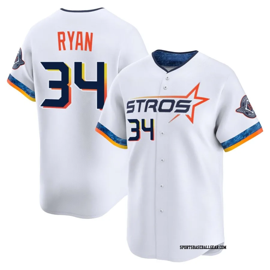 Nolan Ryan Youth Houston Astros White Limited 2025 City Connect Jersey