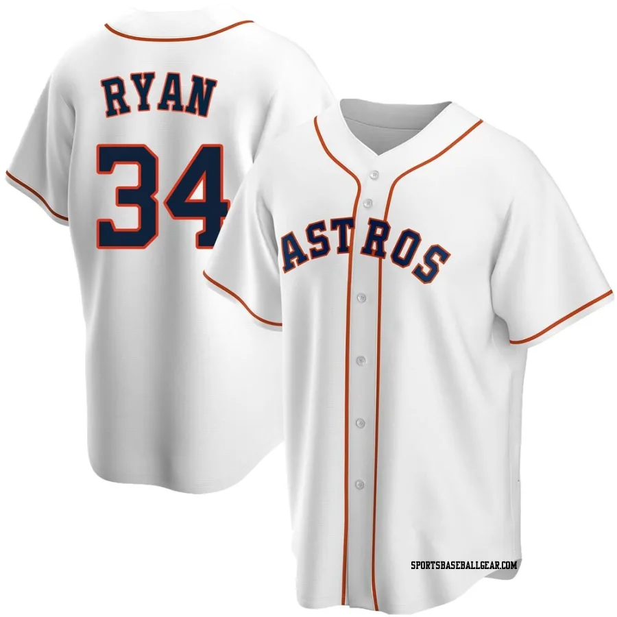 Nolan Ryan Youth Houston Astros White Replica Home Jersey