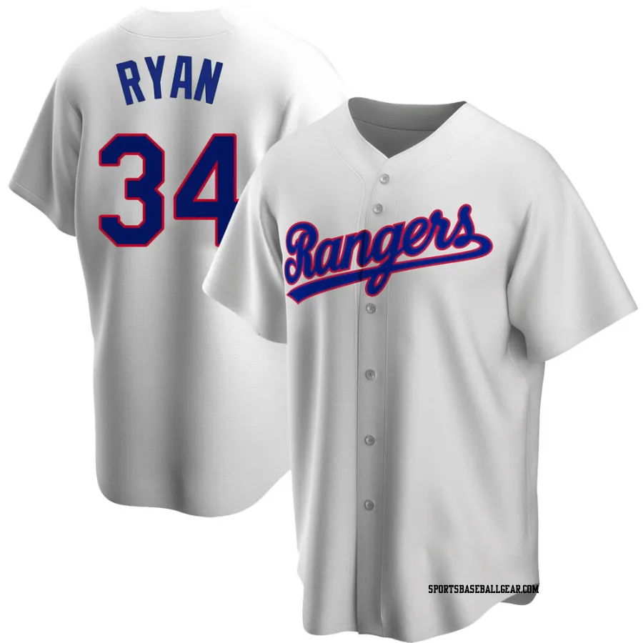 Nolan Ryan Youth Texas Rangers White Replica Home Cooperstown Collection Jersey