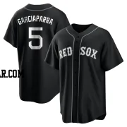 Nomar Garciaparra Men's Boston Red Sox Black/White Replica Jersey