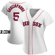 Nomar Garciaparra Women's Boston Red Sox White Authentic Home Jersey