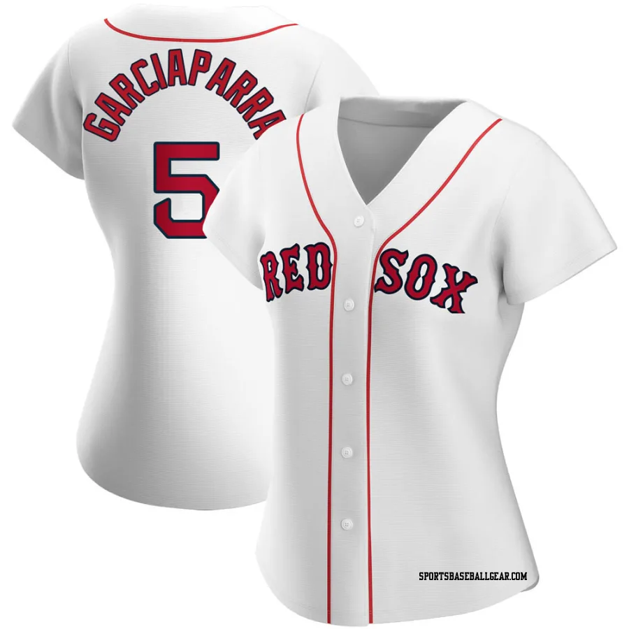 Nomar Garciaparra Women's Boston Red Sox White Authentic Home Jersey