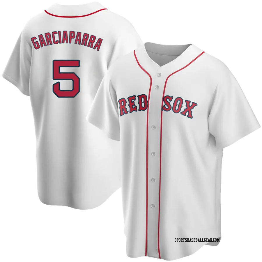 Nomar Garciaparra Youth Boston Red Sox White Replica Home Jersey