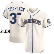 Norm Charlton Men's Seattle Mariners Cream Elite Alternate Jersey