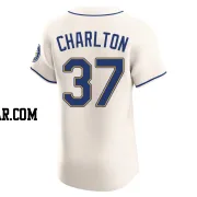Norm Charlton Men's Seattle Mariners Cream Elite Alternate Jersey