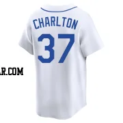 Norm Charlton Men's Seattle Mariners White Limited Throwback Cooperstown Collection Jersey