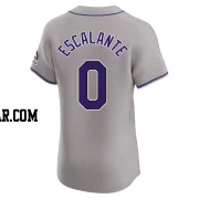 Oby Escalante Men's Colorado Rockies Gray Elite Road Jersey