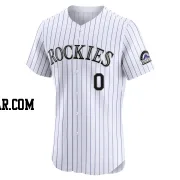 Oby Escalante Men's Colorado Rockies White Elite Home Jersey