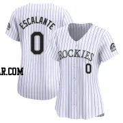 Oby Escalante Women's Colorado Rockies White Limited Home Jersey
