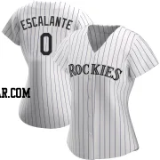 Oby Escalante Women's Colorado Rockies White Replica Home Jersey