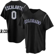 Oby Escalante Youth Colorado Rockies Black Replica Alternate Jersey