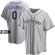 Oby Escalante Youth Colorado Rockies Gray Replica Road Jersey