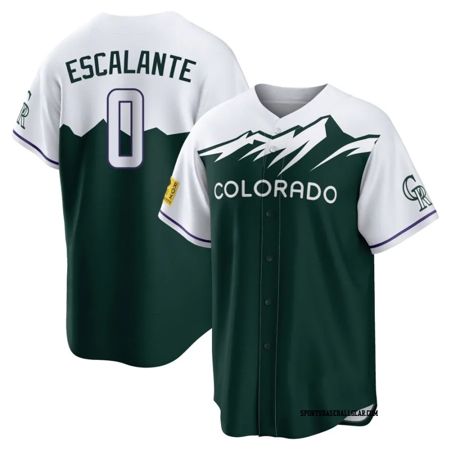 Oby Escalante Youth Colorado Rockies Green Replica 2022 City Connect Jersey