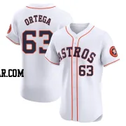 Oliver Ortega Men's Houston Astros White Elite Home Jersey