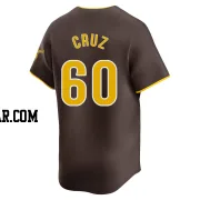 Omar Cruz Men's San Diego Padres Brown Limited Away Jersey