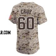 Omar Cruz Men's San Diego Padres Camo Elite Alternate Vapor Premier Jersey