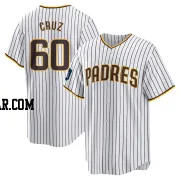 Omar Cruz Youth San Diego Padres White Replica 2024 World Tour Seoul Series Home Jersey