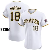 Omar Moreno Men's Pittsburgh Pirates White Elite Home Jersey