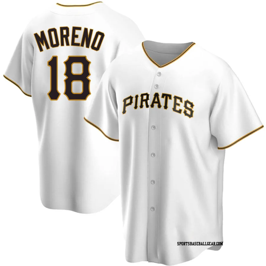 Omar Moreno Youth Pittsburgh Pirates White Replica Home Jersey
