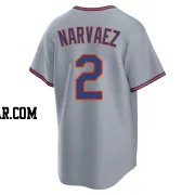 Omar Narvaez Youth New York Mets Gray Replica Away 2.0 Jersey