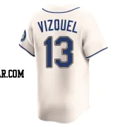 Omar Vizquel Men's Seattle Mariners Cream Limited Alternate Jersey