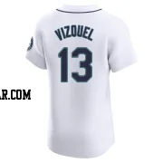 Omar Vizquel Men's Seattle Mariners White Elite Home Jersey