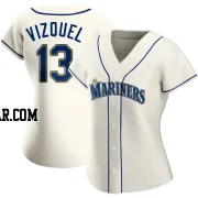Omar Vizquel Women's Seattle Mariners Cream Authentic Alternate Jersey
