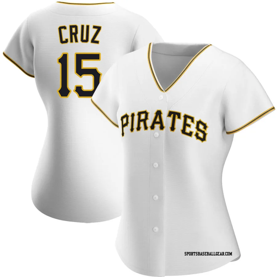 Oneil Cruz Women's Pittsburgh Pirates White Authentic Home Jersey