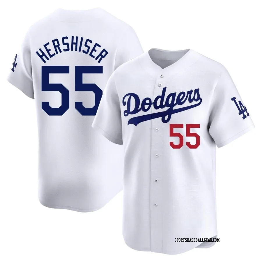 Orel Hershiser Youth Los Angeles Dodgers White Limited Home Jersey