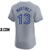 Orelvis Martinez Men's Toronto Blue Jays Gray Elite Road Jersey