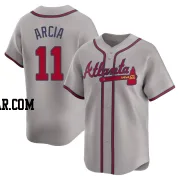 Orlando Arcia Men's Atlanta Braves Gray Limited Away Jersey